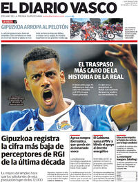 Portada El Diario Vasco 2022-08-25