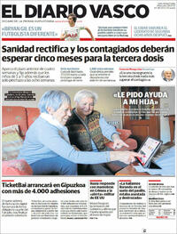 Portada El Diario Vasco 2022-01-26