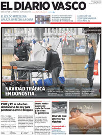 Portada El Diario Vasco 2022-12-26