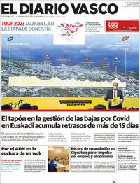 Portada El Diario Vasco 2022-01-27