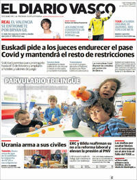 Portada El Diario Vasco 2022-01-28
