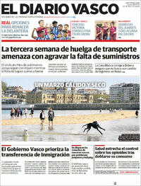 Portada El Diario Vasco 2022-03-28