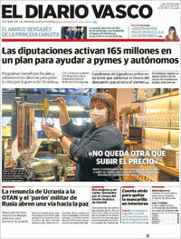 Portada El Diario Vasco 2022-03-30