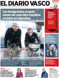 Portada El Diario Vasco 2023-02-12