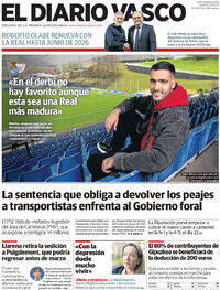 Portada El Diario Vasco 2023-01-13