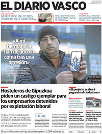Portada El Diario Vasco 2023-01-24