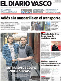 Portada El Diario Vasco 2023-01-27