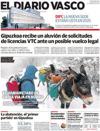 Portada El Diario Vasco 2023-01-28