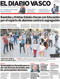 Portada El Diario Vasco 2023-03-31