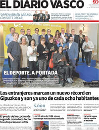 Portada El Diario Vasco 2024-03-12
