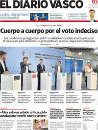 Portada El Diario Vasco 2024-04-16
