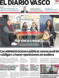 Portada El Diario Vasco 2024-02-20