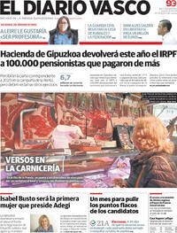 Portada El Diario Vasco 2024-03-21