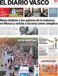 Portada El Diario Vasco 2024-03-24