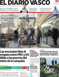 Portada El Diario Vasco 2024-03-28