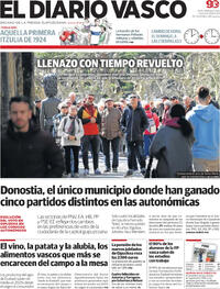 Portada El Diario Vasco 2024-03-29