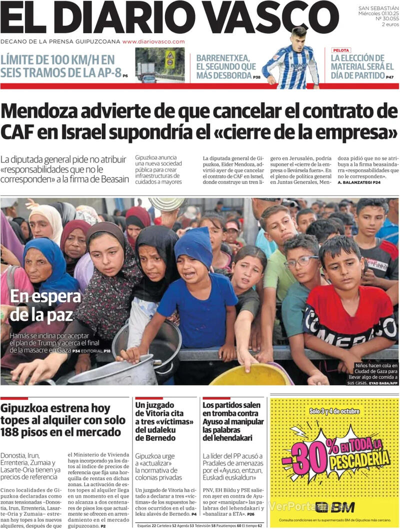 Portada La Verdad 2025-10-01