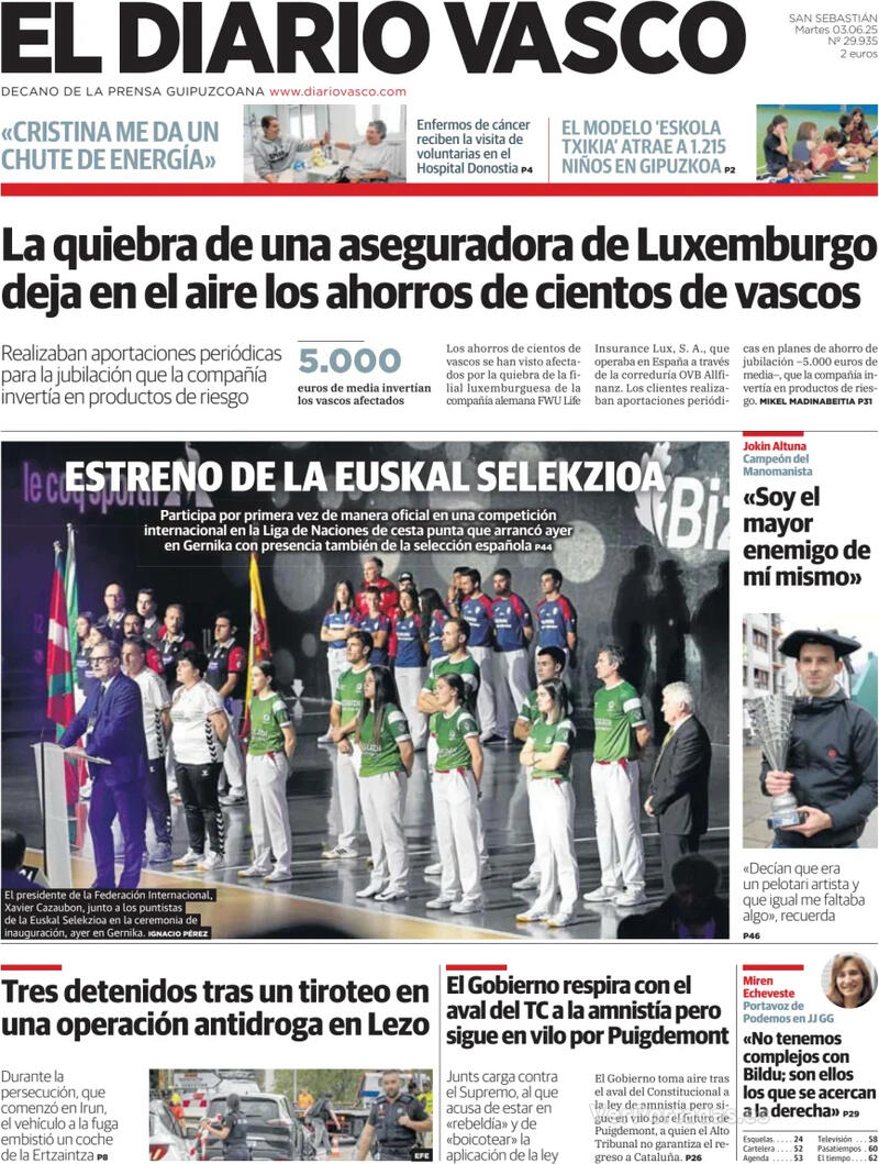 Portada La Verdad 2025-06-03