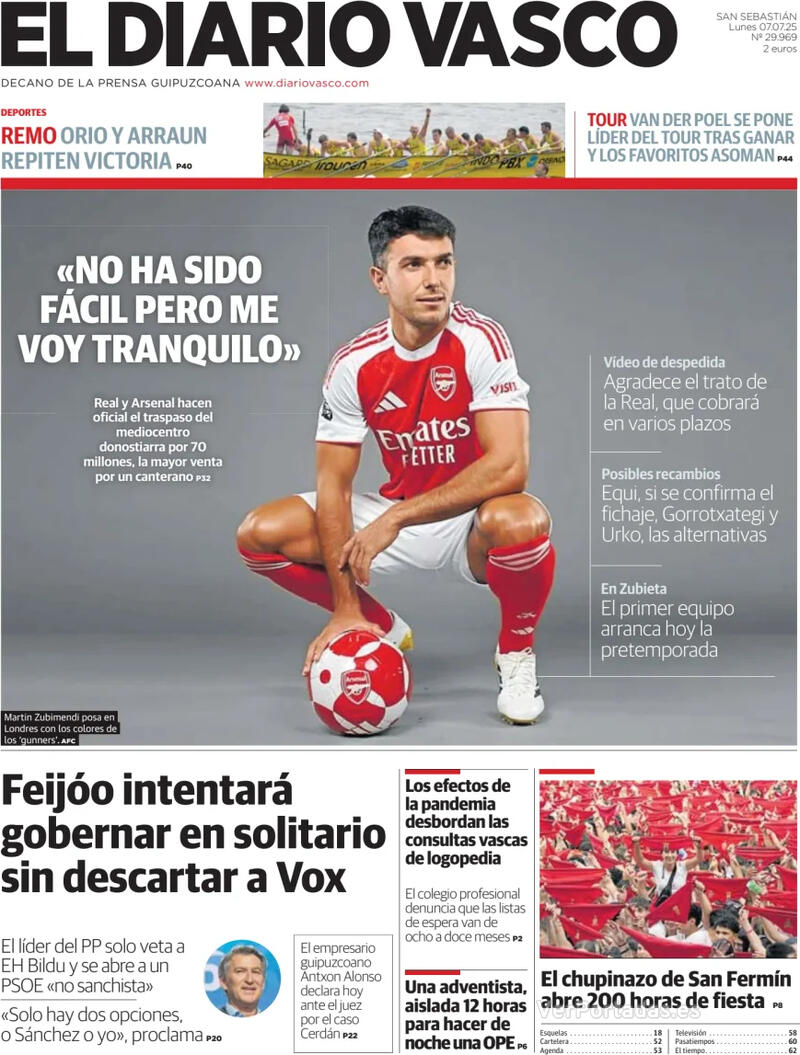Portada La Verdad 2025-07-07