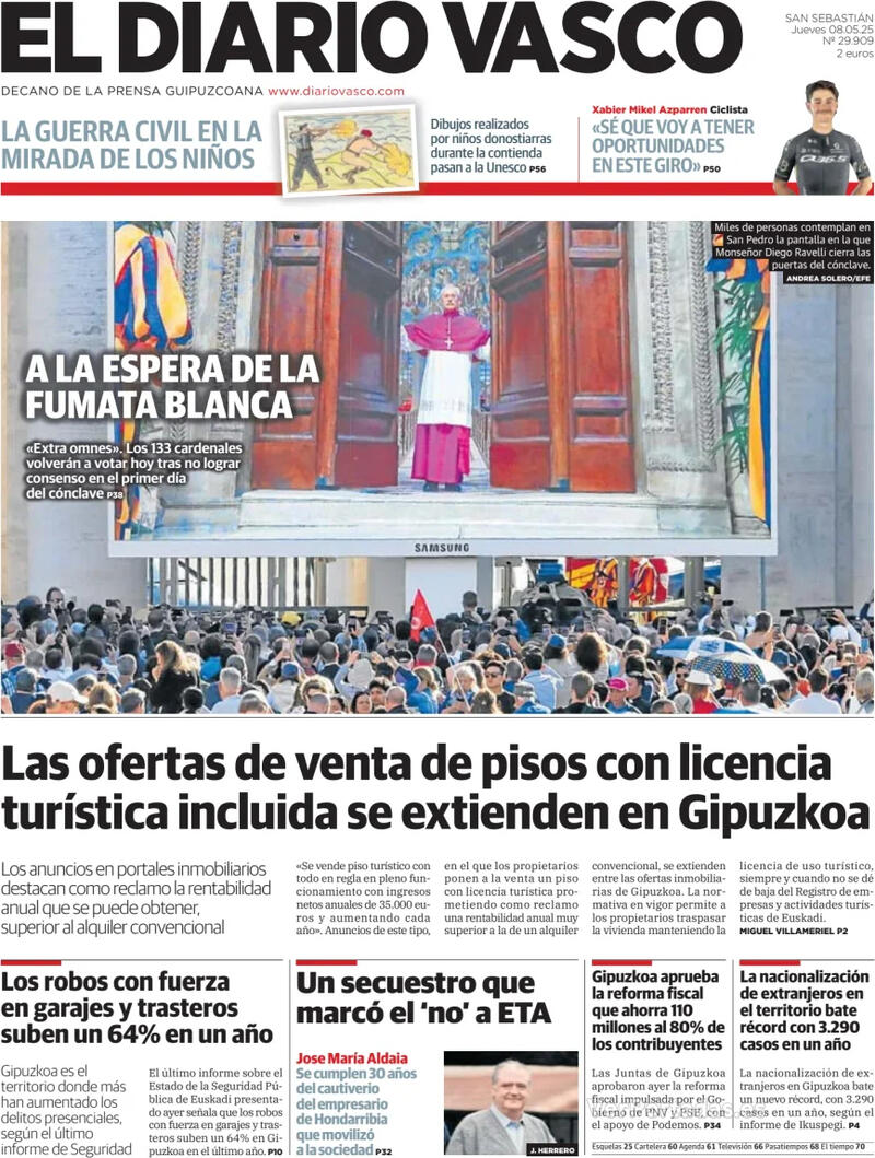Portada La Verdad 2025-05-08