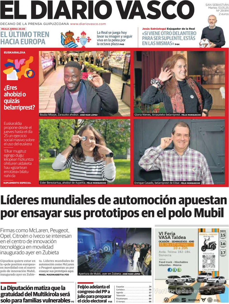 Portada La Verdad 2025-05-13