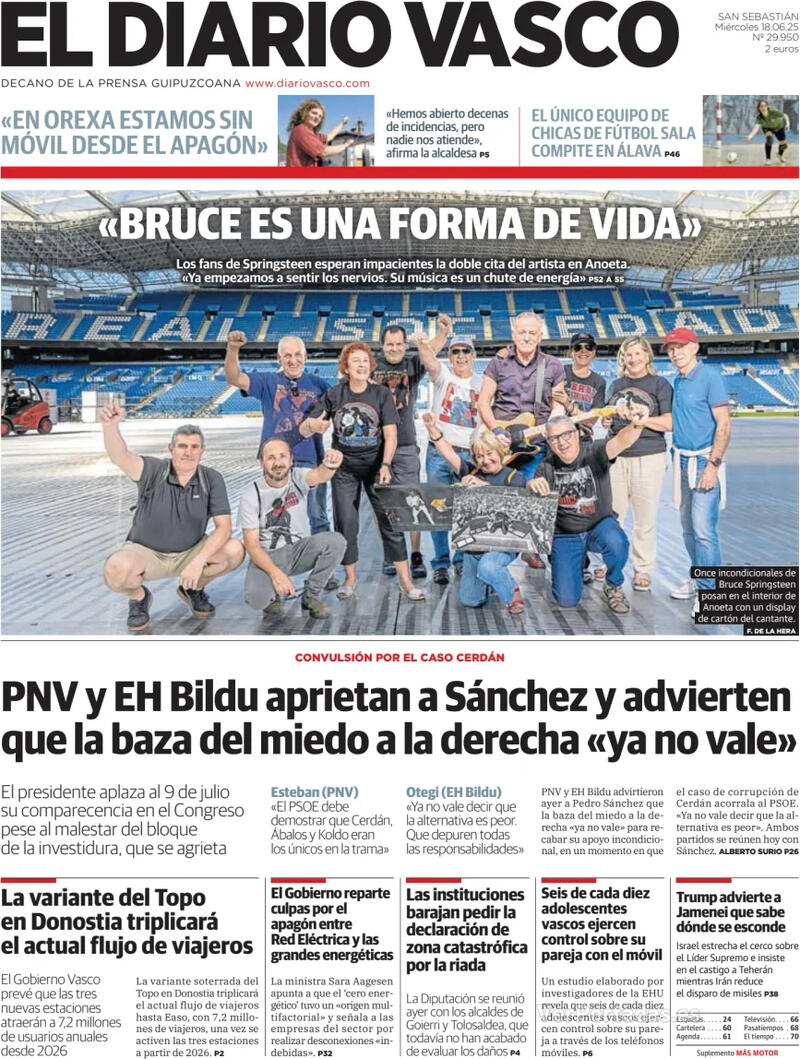 Portada La Verdad 2025-06-18