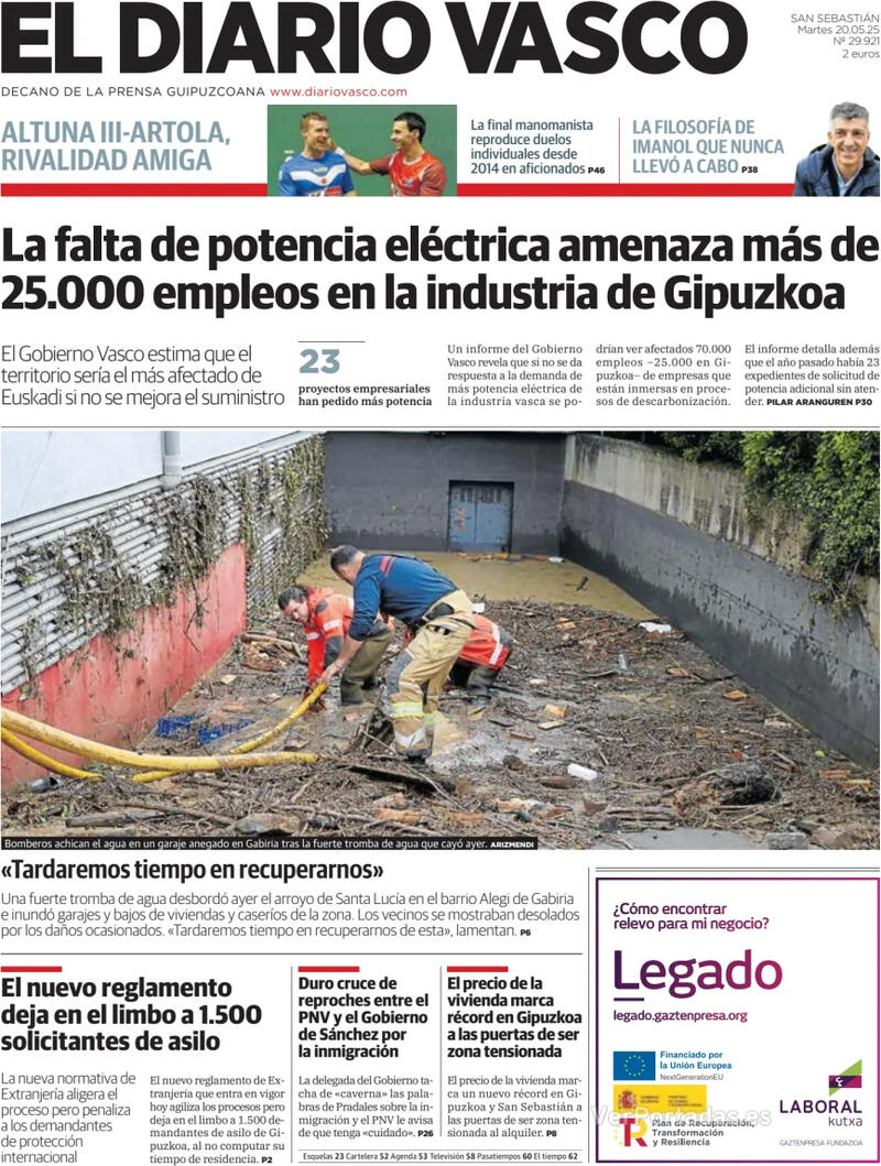 Portada La Verdad 2025-05-20