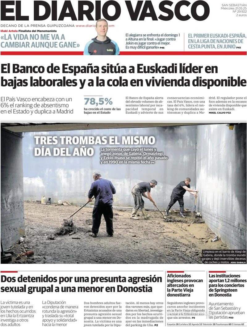 Portada La Verdad 2025-05-21
