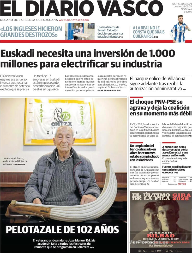 Portada La Verdad 2025-05-22