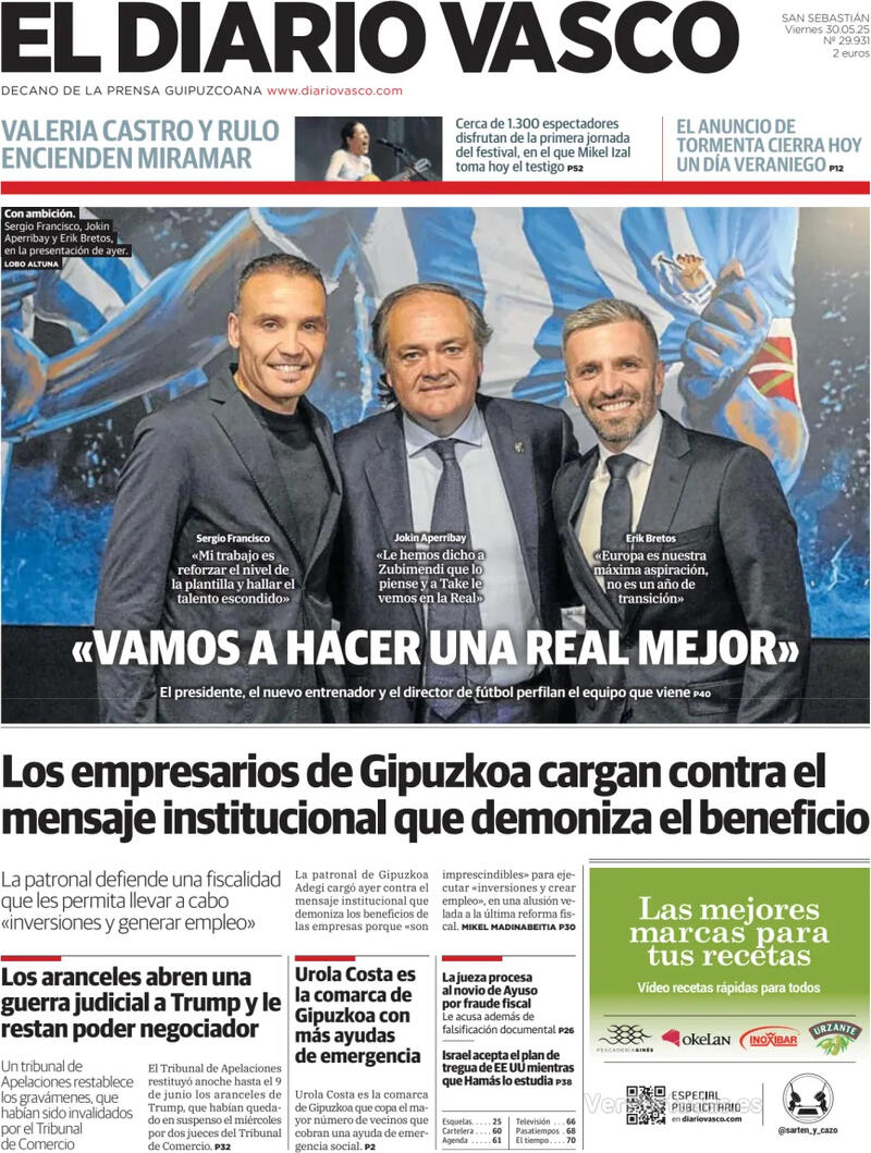 Portada La Verdad 2025-05-30