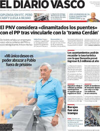 Portada periódico El Diario Vasco