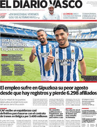 Portada El Diario Vasco 2025-09-03