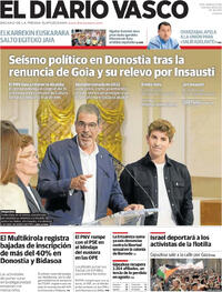 Portada El Diario Vasco 2025-10-03