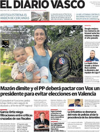 Portada El Diario Vasco 2025-11-04