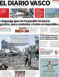 Portada El Diario Vasco 2025-10-05