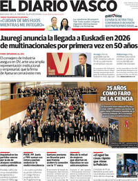 Portada El Diario Vasco 2025-12-05