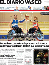 Portada El Diario Vasco 2025-12-06
