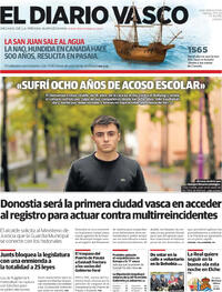 Portada El Diario Vasco 2025-11-07