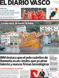 Portada El Diario Vasco 2025-11-08