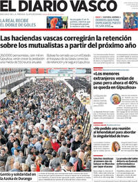 Portada El Diario Vasco 2025-12-08
