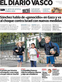 Portada El Diario Vasco 2025-09-09