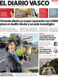 Portada El Diario Vasco 2025-11-09
