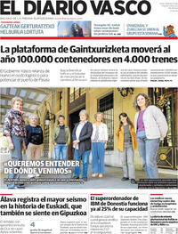 Portada El Diario Vasco 2025-12-09