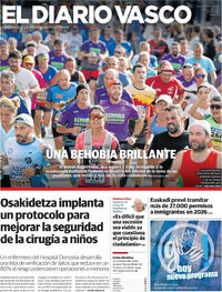 Portada El Diario Vasco 2025-11-10