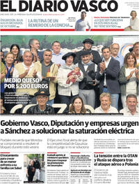 Portada El Diario Vasco 2025-09-11