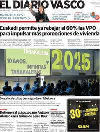 Portada El Diario Vasco 2025-12-12