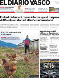 Portada El Diario Vasco 2025-11-14