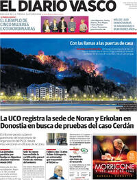 Portada El Diario Vasco 2025-11-15