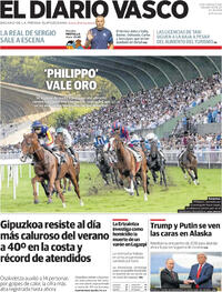 Portada El Diario Vasco 2025-08-16