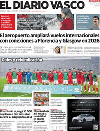 Portada El Diario Vasco 2025-11-16